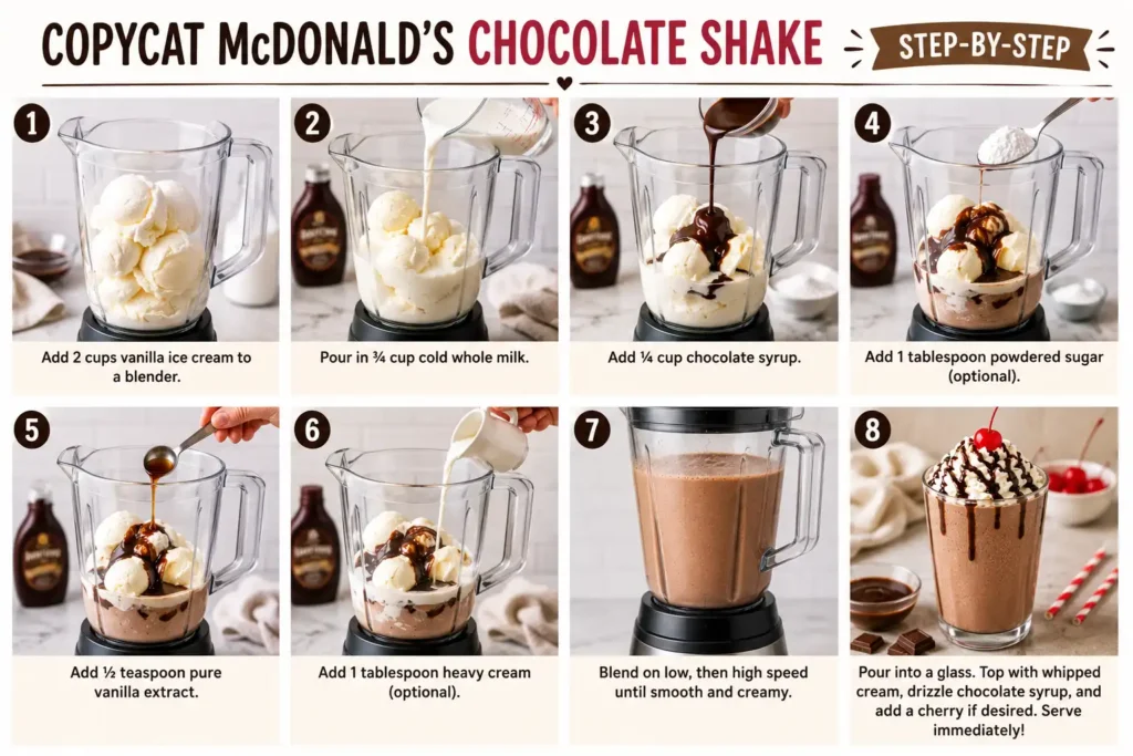 mcdonald's chocolate shake recipe
