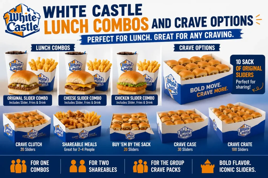 white castle lunch combo