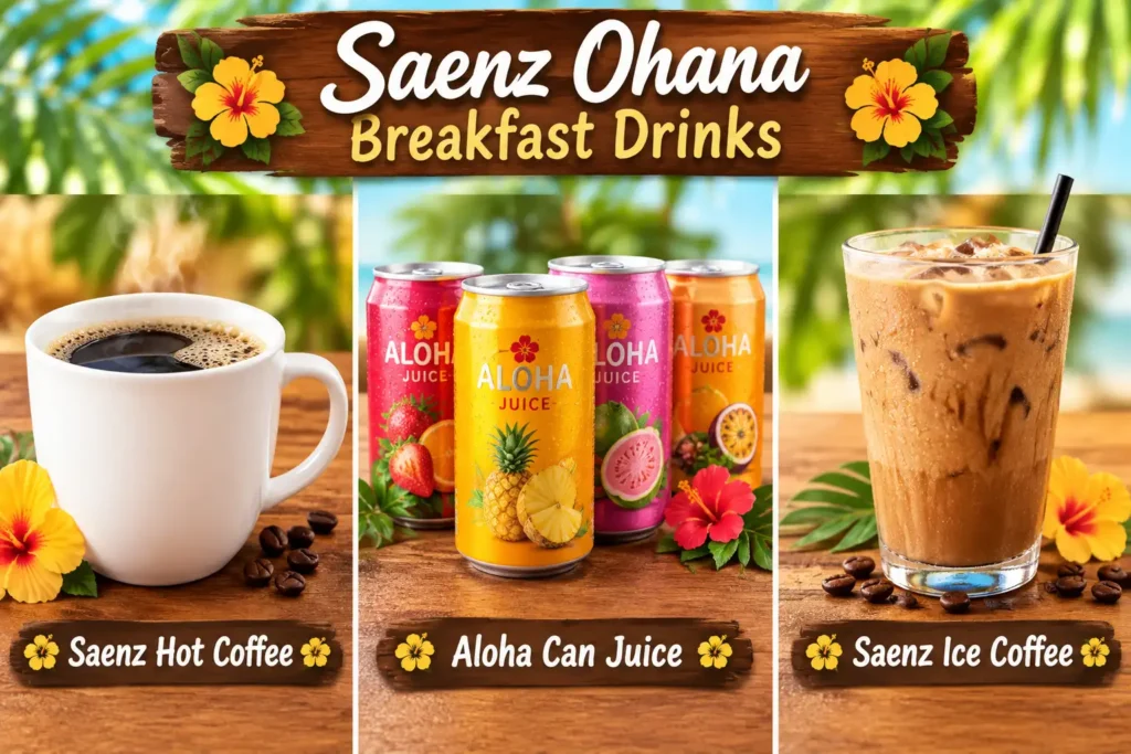 Saenz Ohana Breakfast Drinks