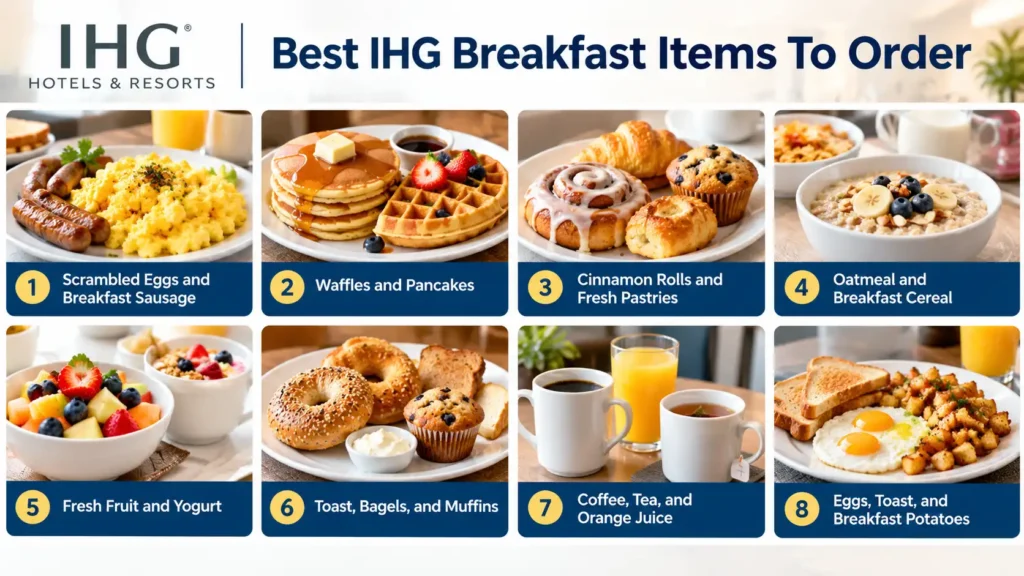 IHG breakfast menu