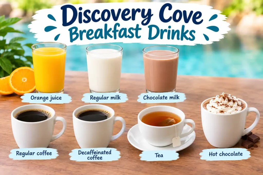 Discovery Cove breakfast drink