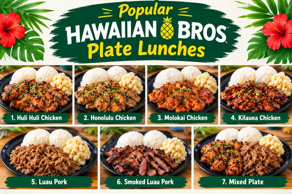 Hawaiian Bros Menu