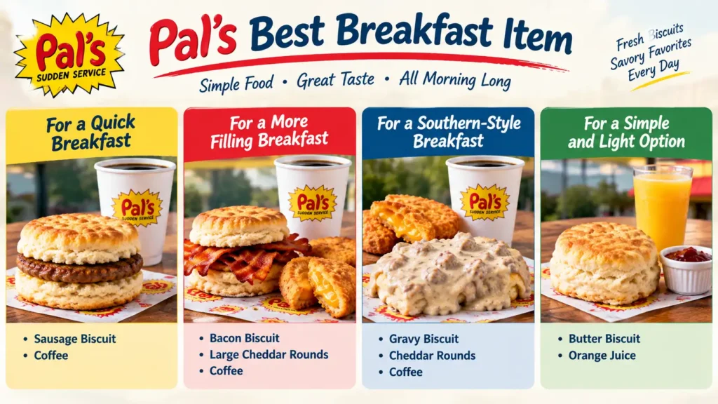 Pal’s Breakfast menu
