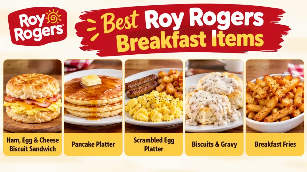 Roy Rogers breakfast menu