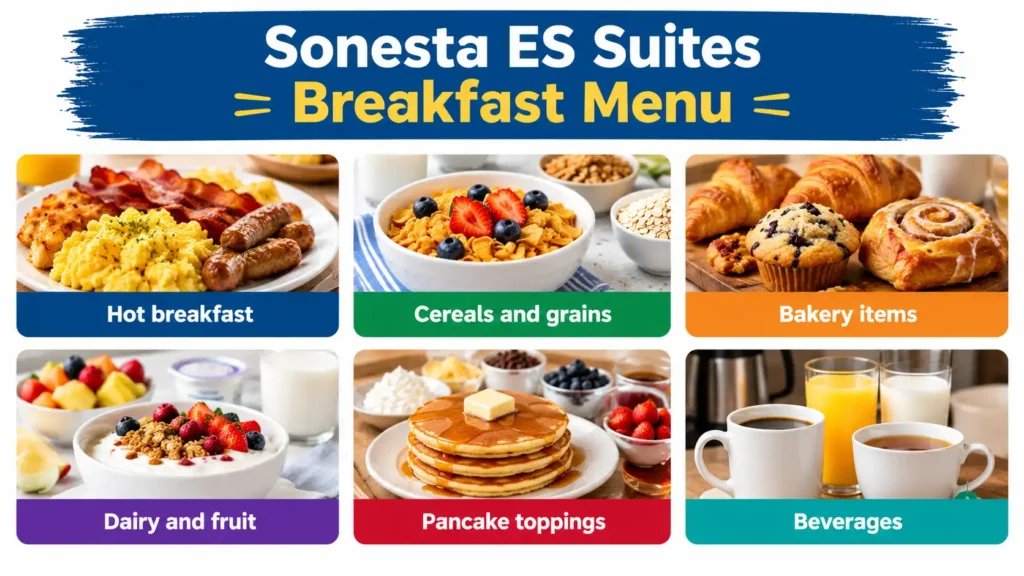 Sonesta Breakfast menu